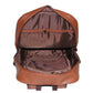 Brown Faux Leather Day Pack