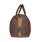 Brown Faux Leather Weekender