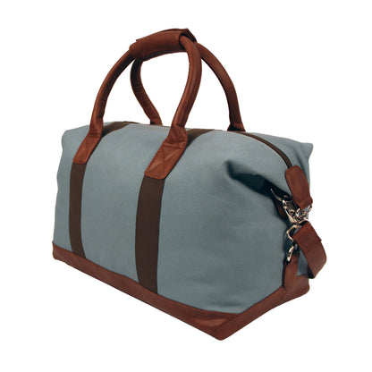 Canvas & Faux Leather Travel Bag