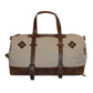 Canvas & Leather Duffle Bag