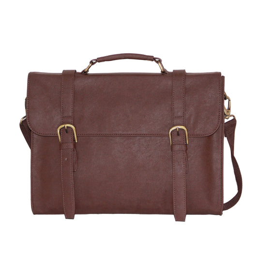 Dark Brown PU Shoulder Bag