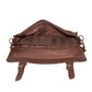 Dark Brown PU Shoulder Bag