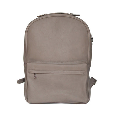 Grey PU Backpack