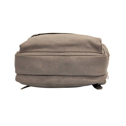 Grey PU Backpack