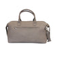 Grey Faux Leather Duffle