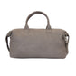 Grey Faux Leather Duffle