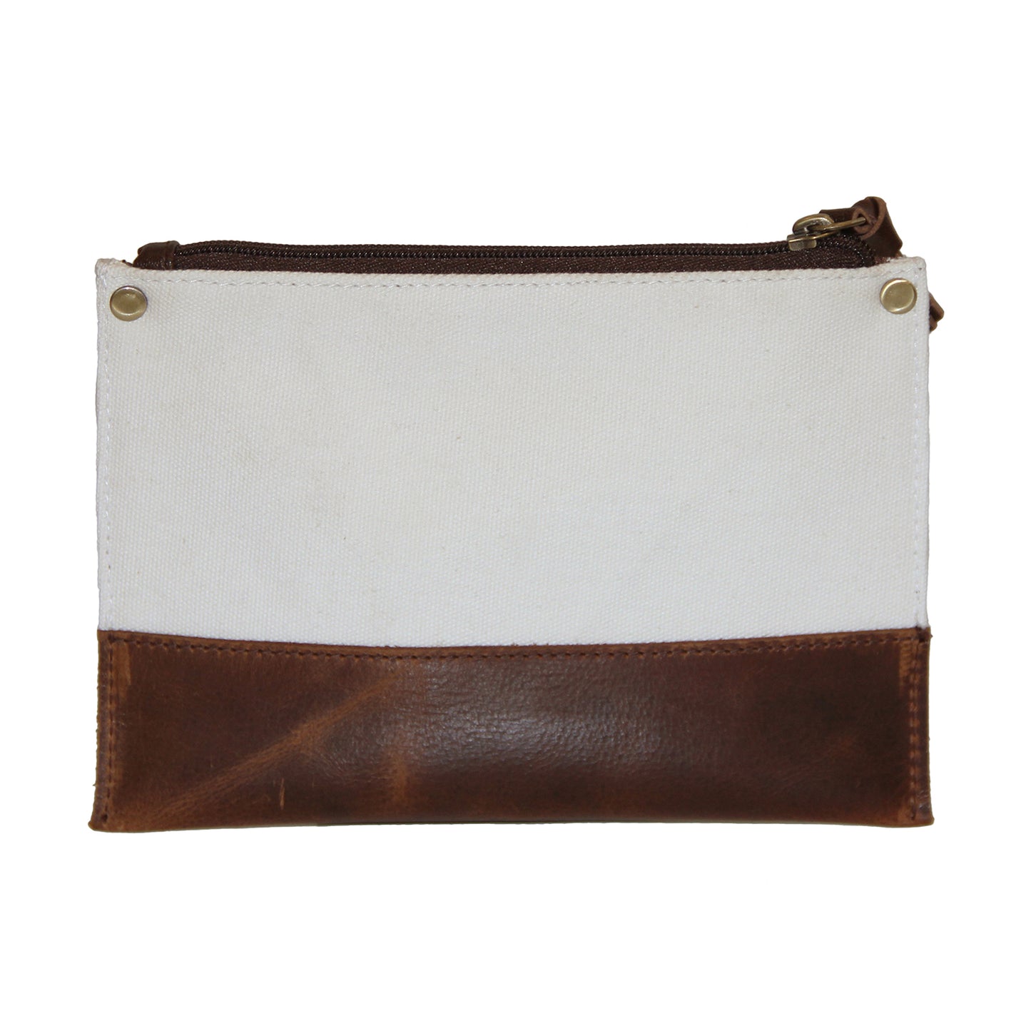 Leather & Canvas Travel Pouch