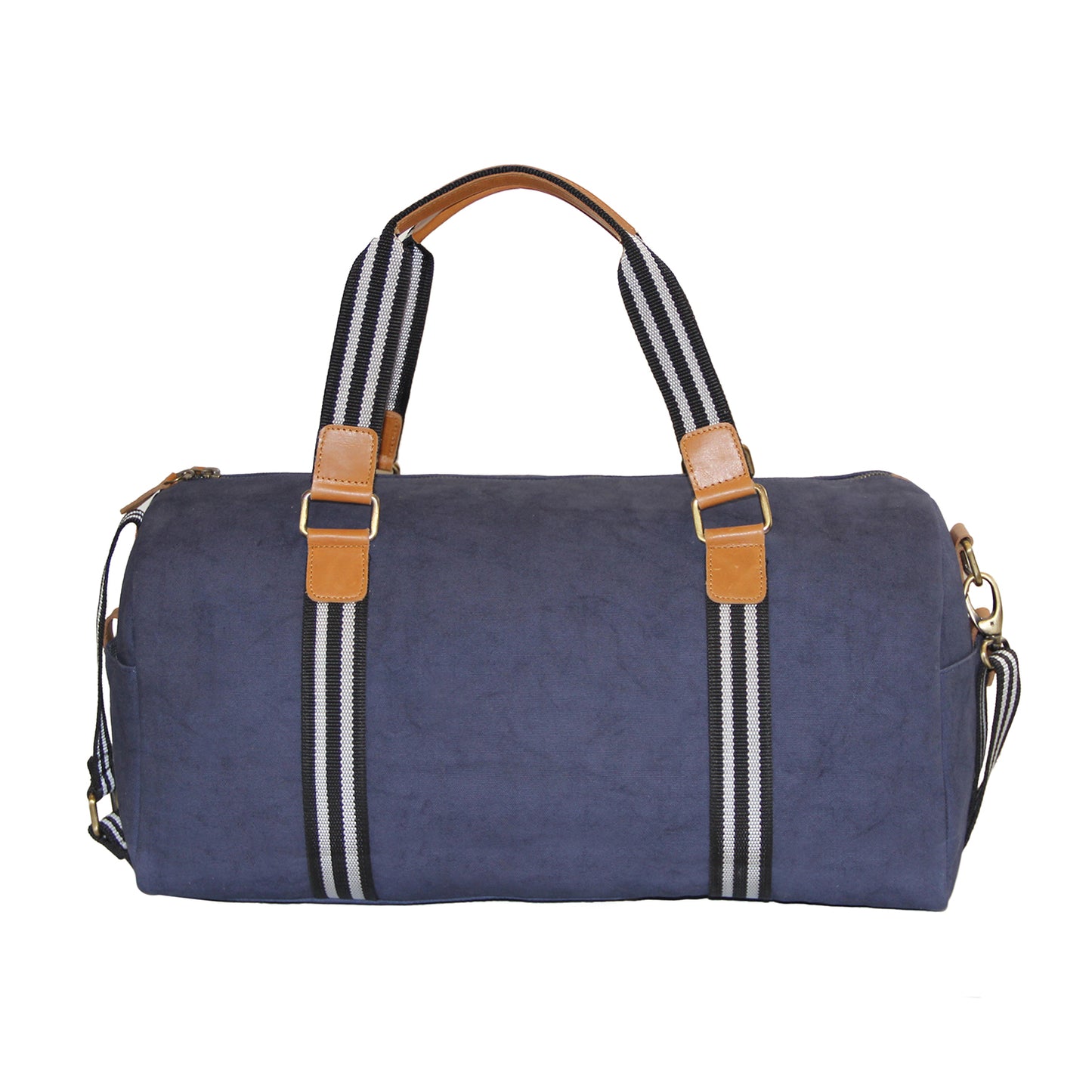 Navy Cotton Canvas Weekender