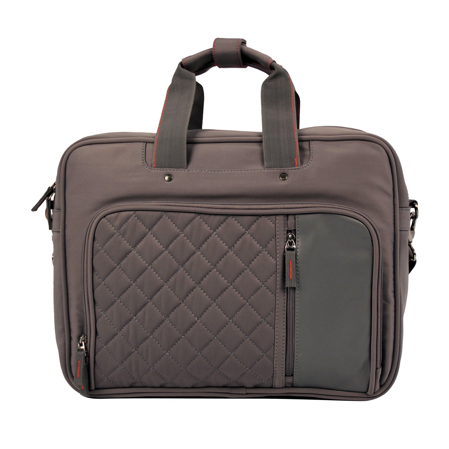 Quilted Grey Messenger