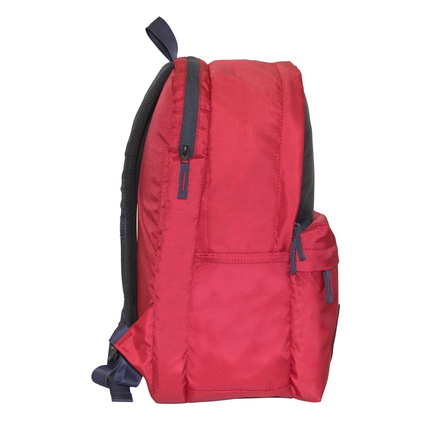 Red & Navy Polyester Backpack