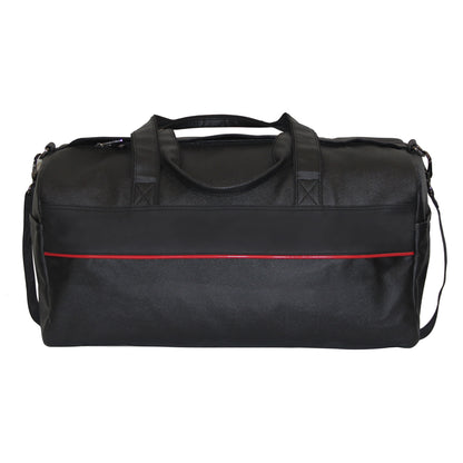 Stylish Black Textured PU weekender