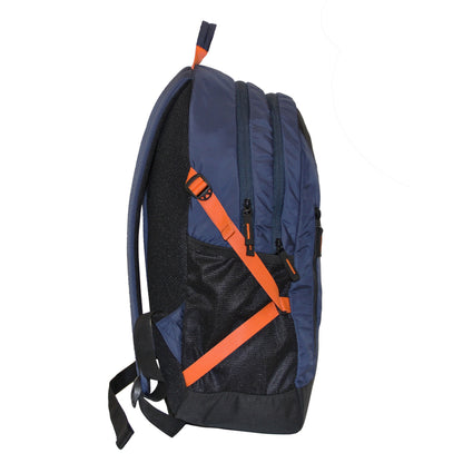 Unisex Navy Blue Solid Backpack