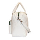 White Faux Leather Duffle