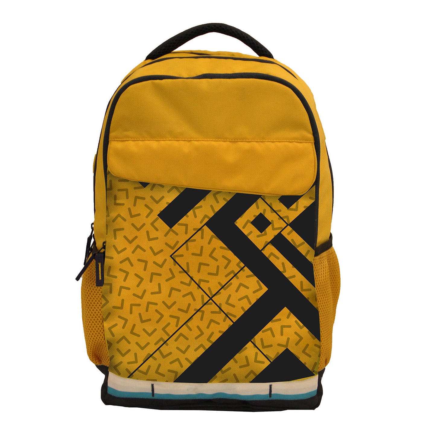 Yellow & Navy Blue Casual Backpack