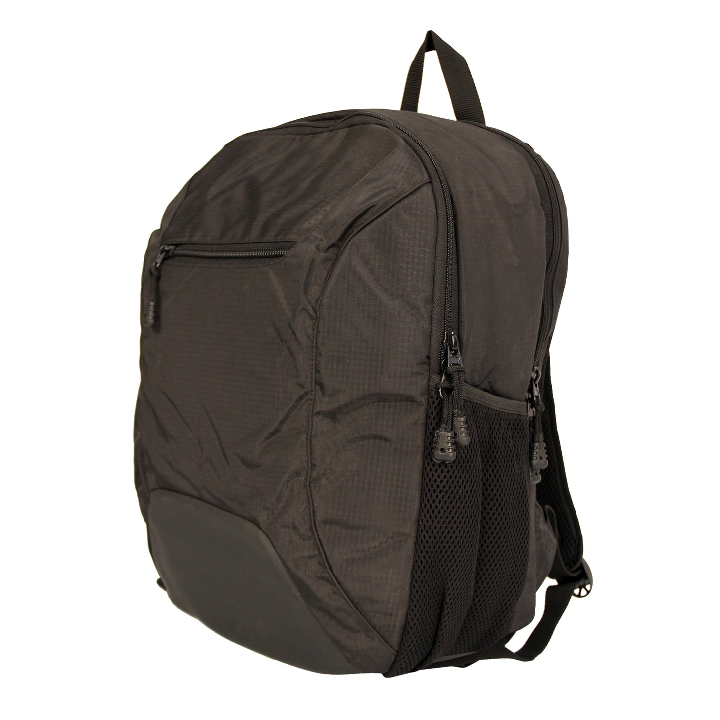 Black Solid Backpack