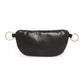 Black Elegant Quilted Sling & Cross Bag