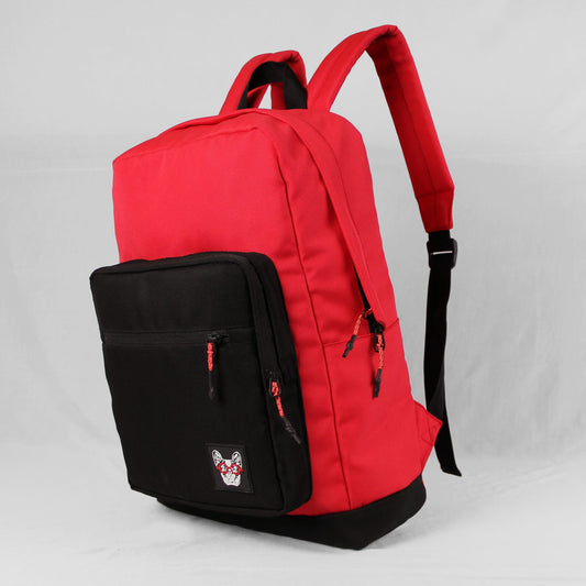 Unique and Stylish Small Backpacks Mad- Pack Phantom Daypack (Red- Black) by MADBRAG